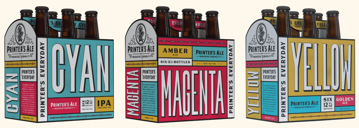 Printer’s Ale Manufacturing Co. Branding, Packaging CODO Design