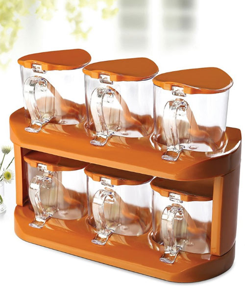 6Pcs Seasoning Spice Rack Set Pakistan