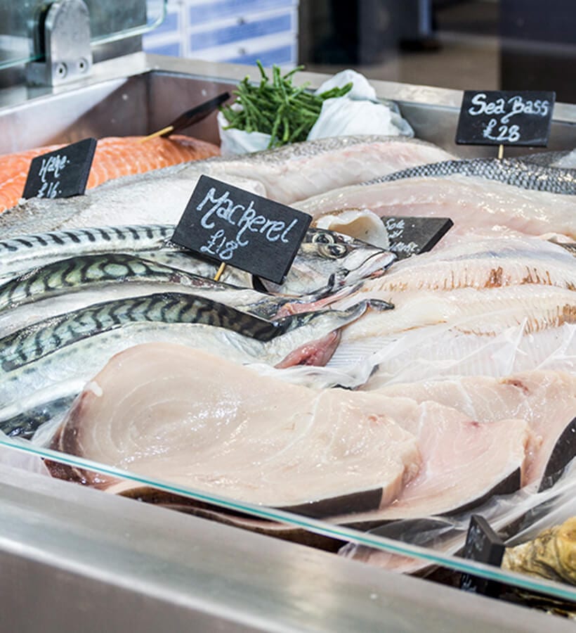 The Cod's Scallops Wet Fish Counter