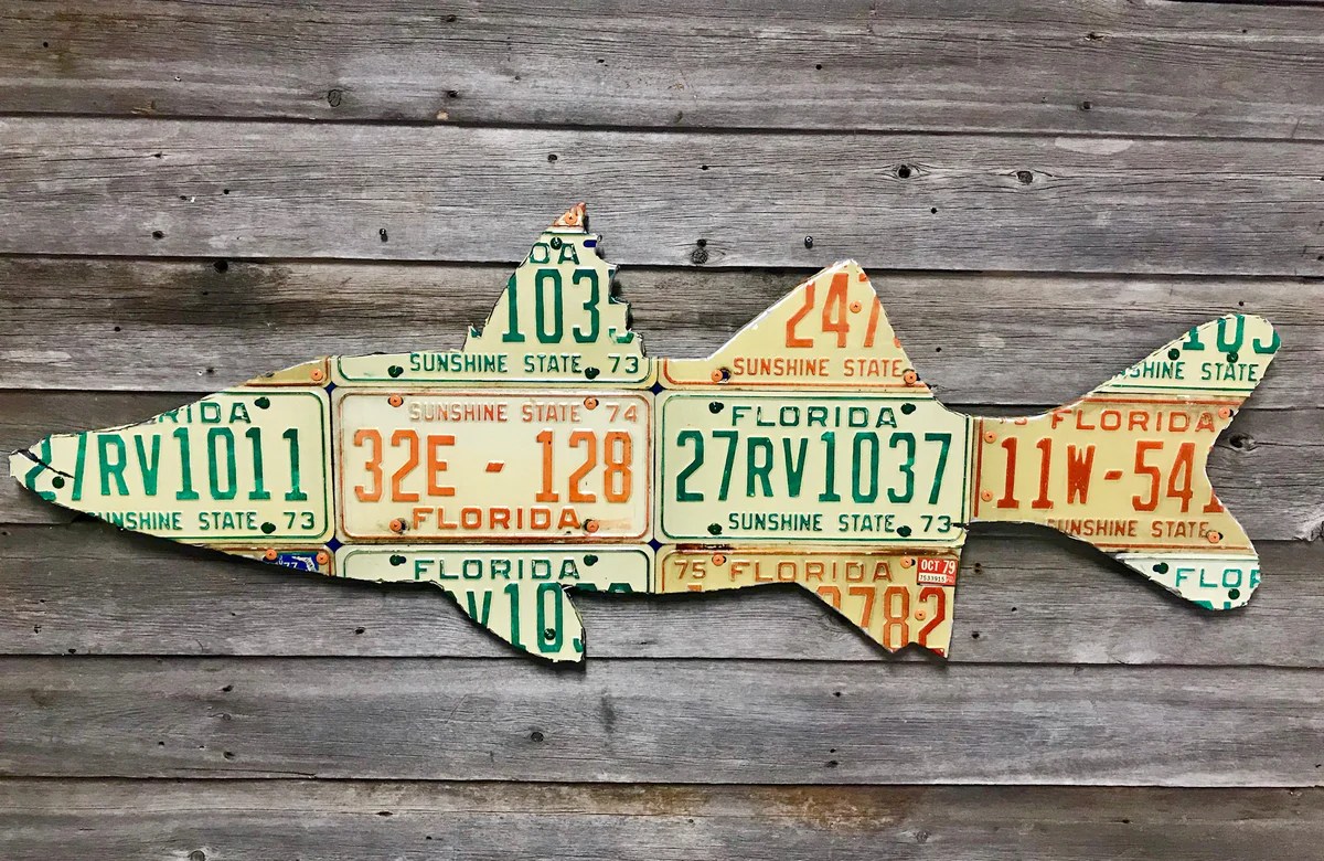 Snook License Plate Art Cody's Fish