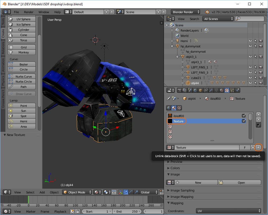 Blender textures and materials + FBX export for Unity