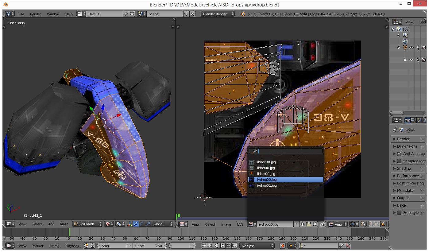 Blender textures and materials + FBX export for Unity