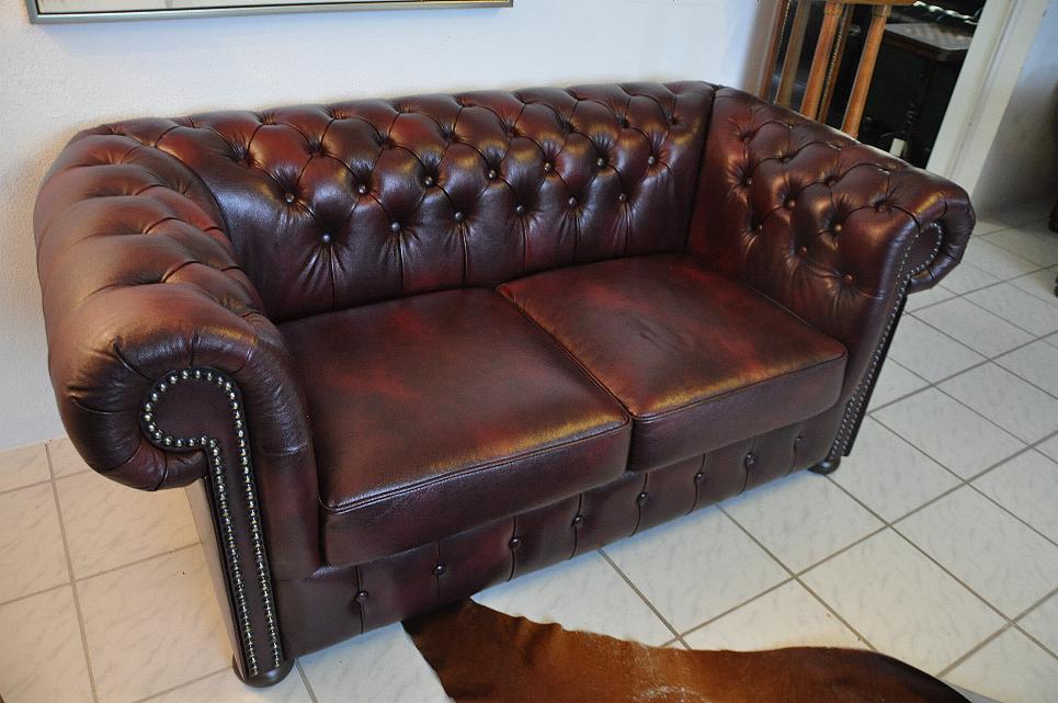 Chesterfield Devon XL Sofa Garnitur Rinder Leder Narben Leder E1000 eBay