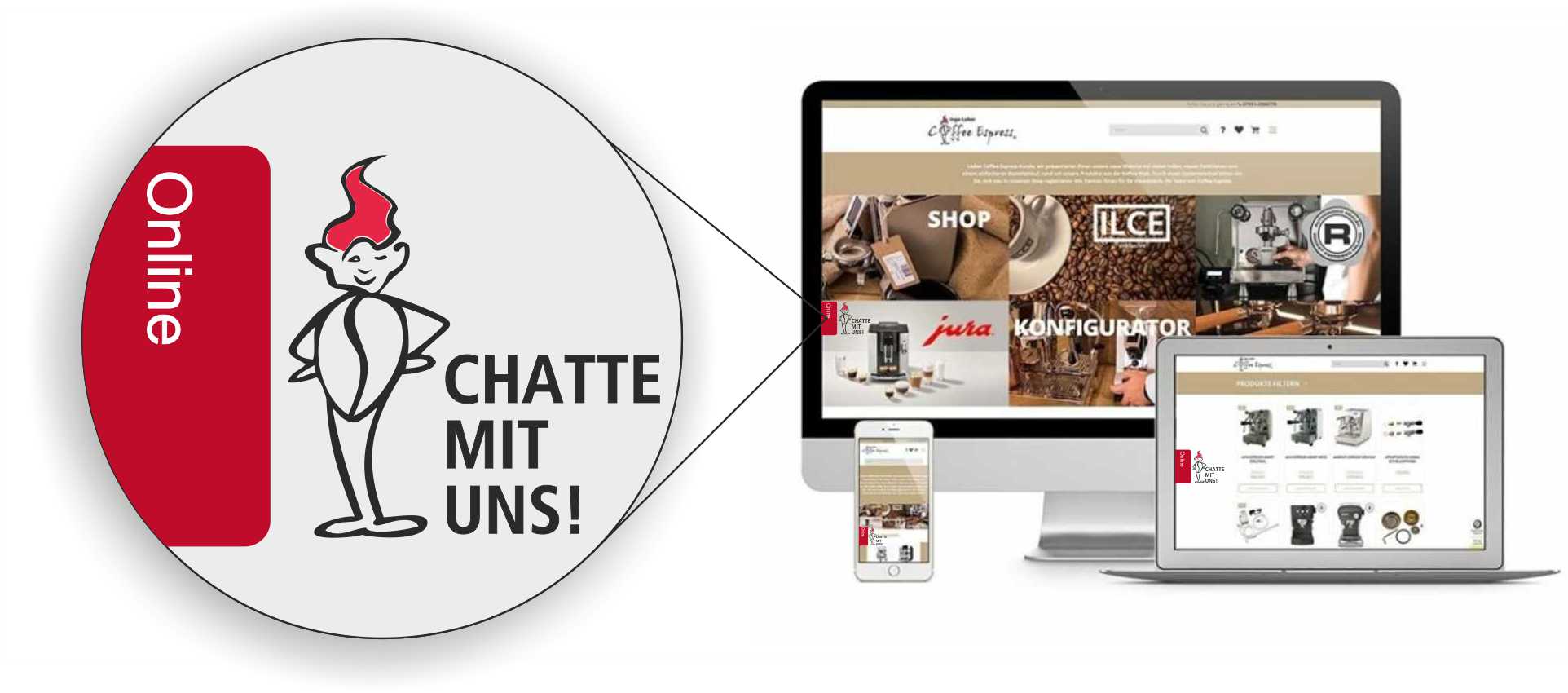 NEU CHATTEN SIE MIT UNS! Coffee Espress