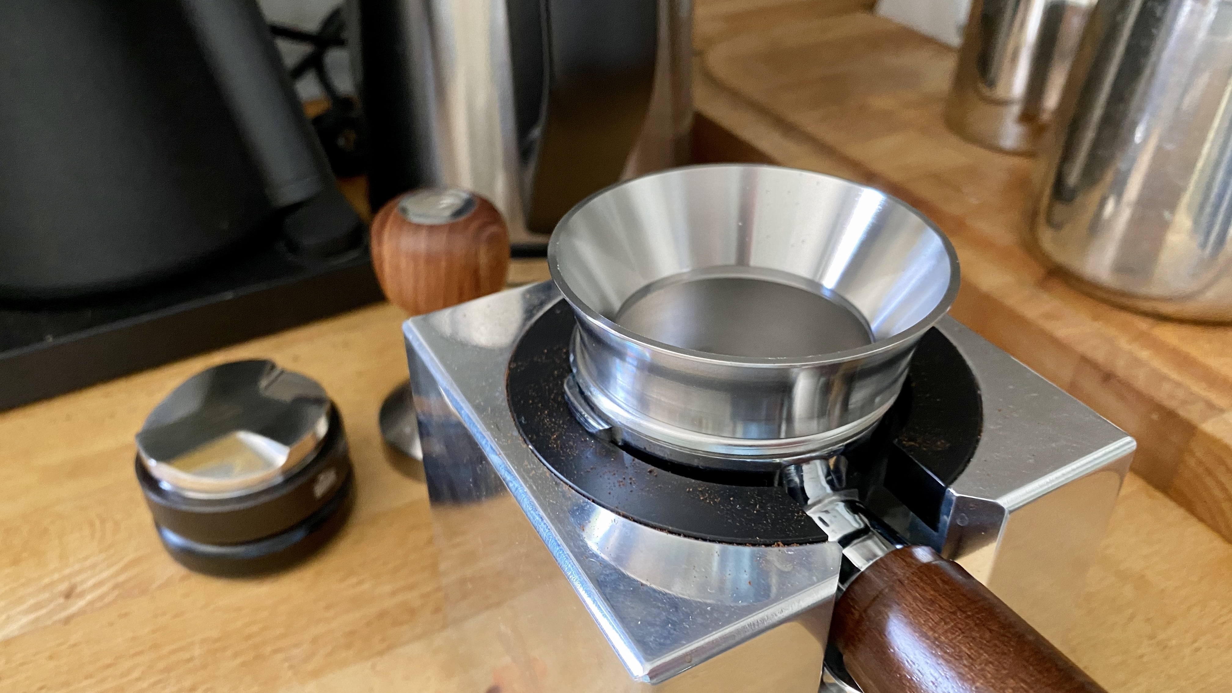 La Pavoni Stainless Steel Grind Dosing Funnel 49 and 51mm