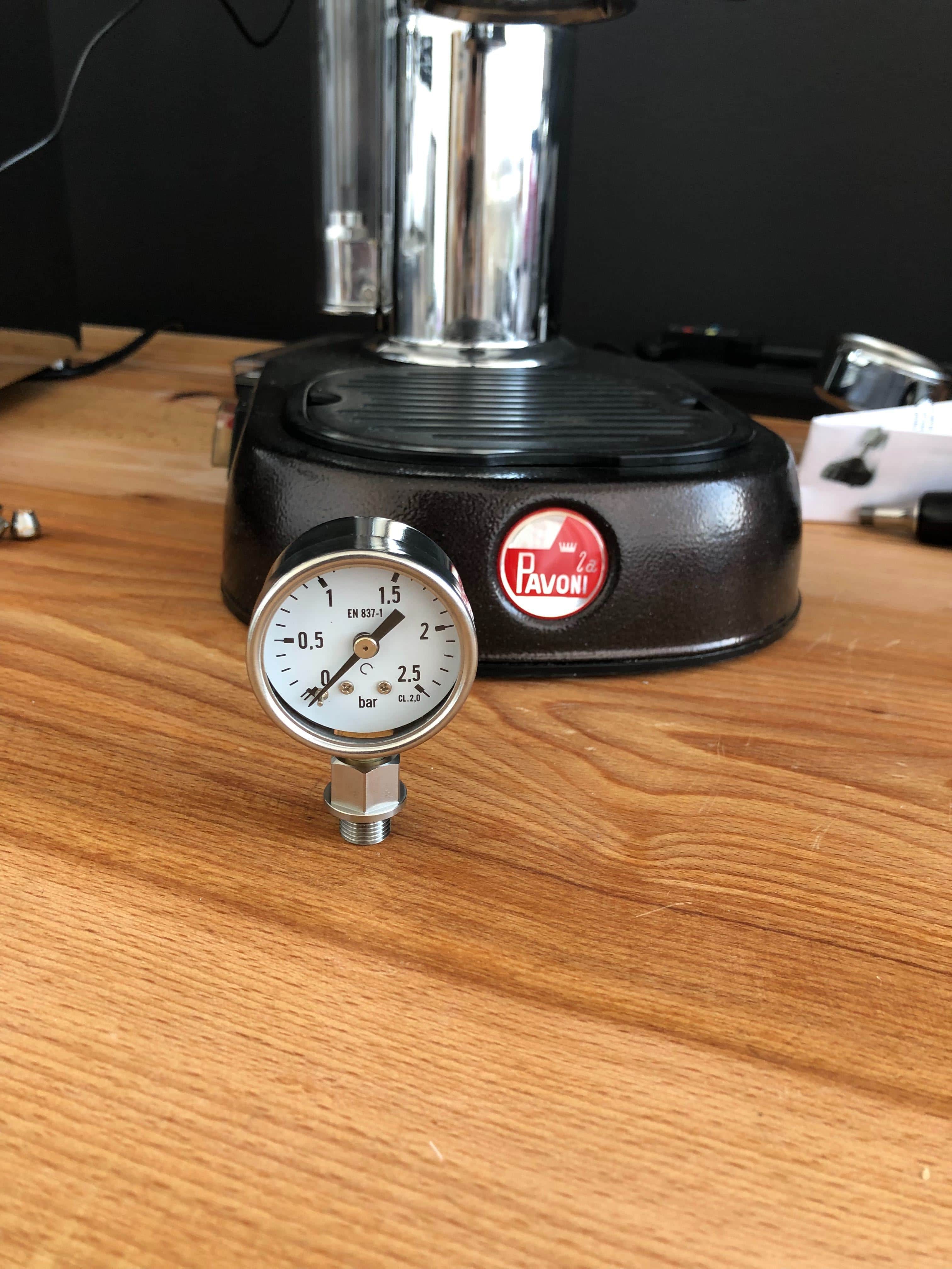 Complete set Pressure Gauge adapter for La Pavoni Europiccola SS304