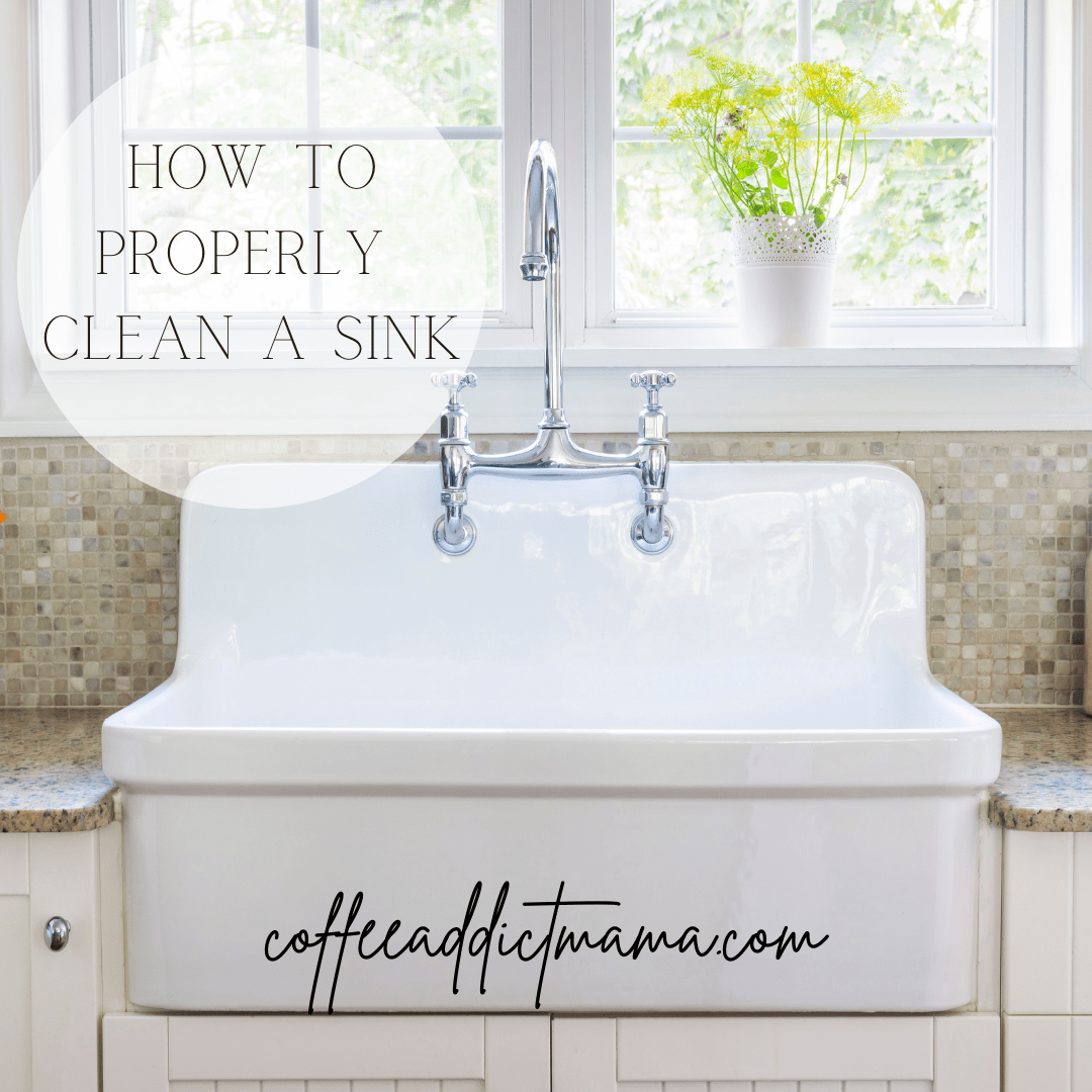 How To Clean Kitchen Sink Coffee Addict Mama