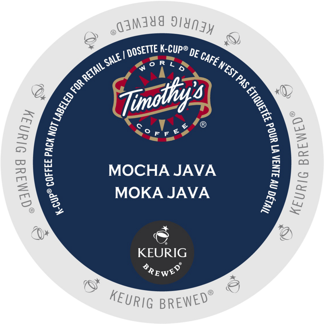 TIMOTHY’S MOCHA JAVA KCUP® PODS (BOX OF 24) Coffee & Tea Selections Inc.