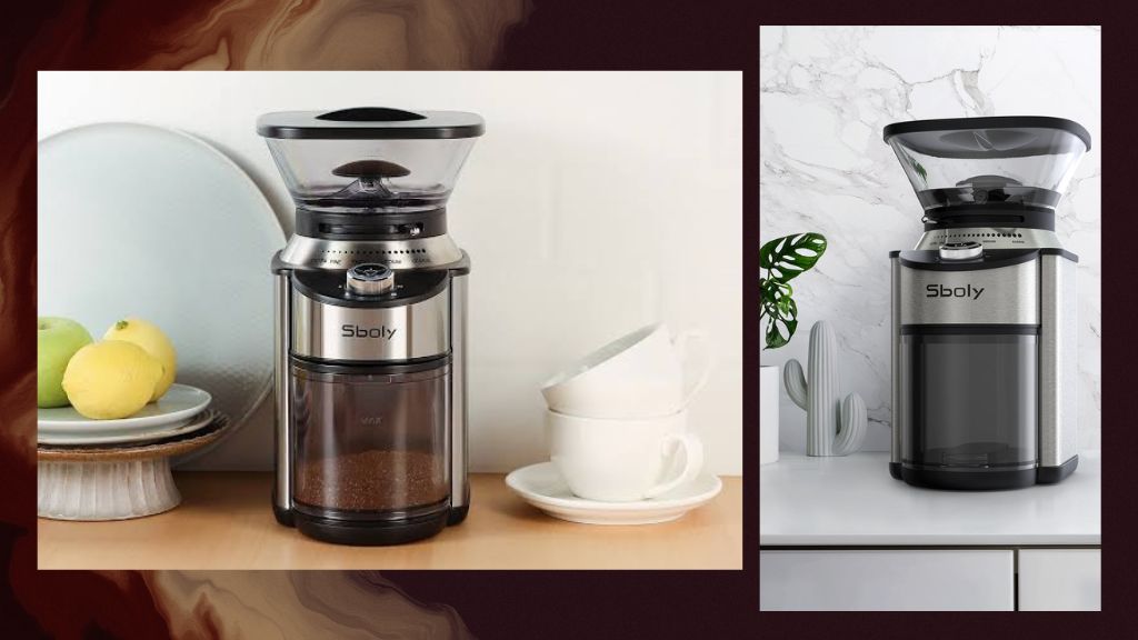 Sboly Conical Burr Coffee Grinder Review 2024 Bean Bluster In The