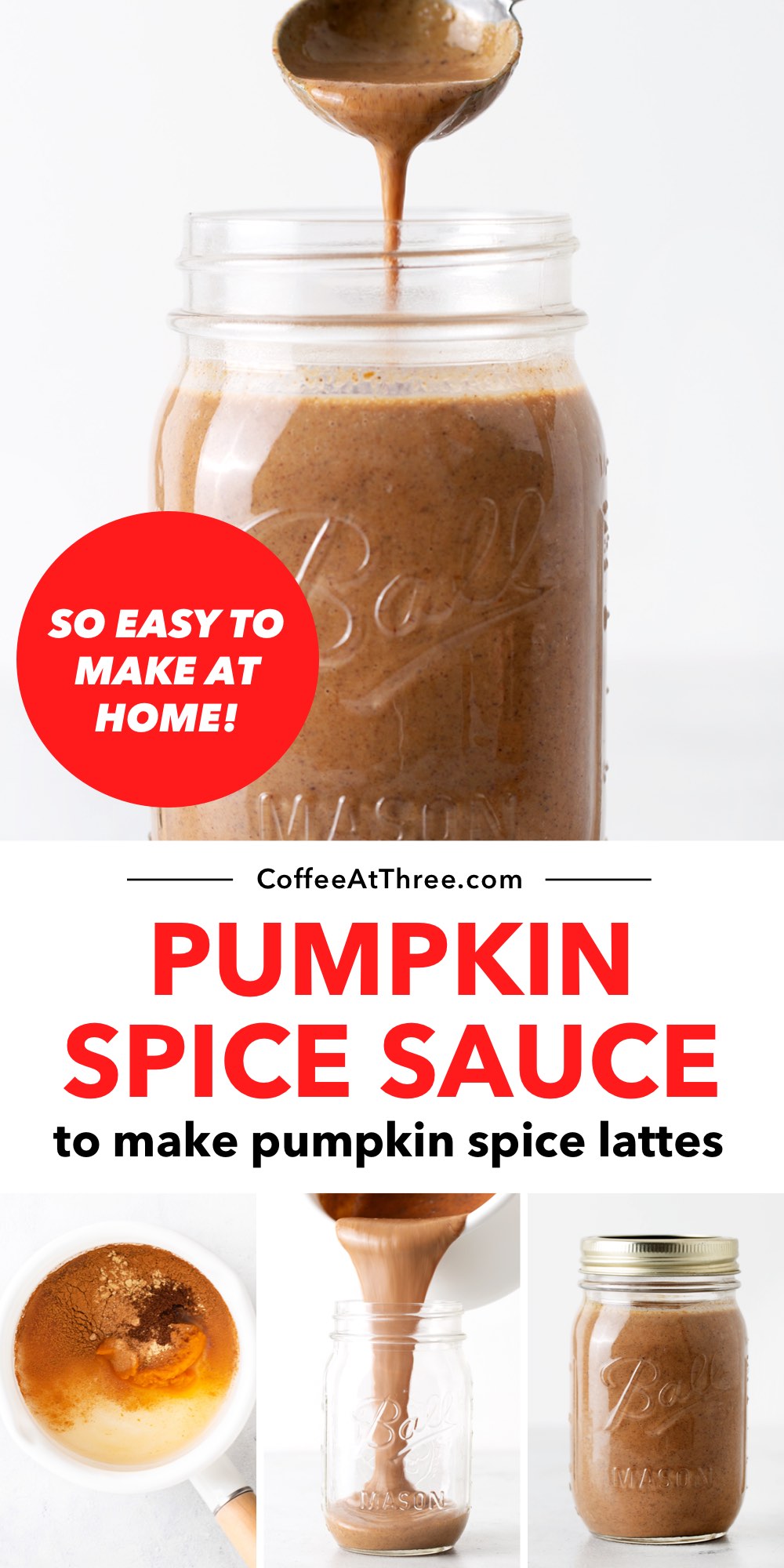 Pumpkin Spice Sauce Coffee at Three