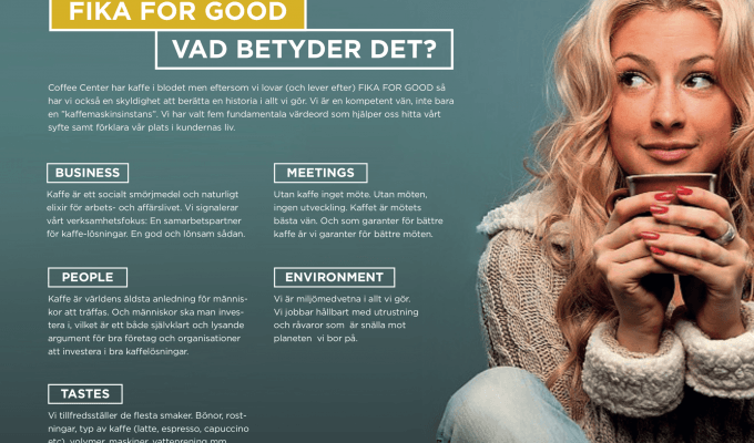 Fika for good Vi har kaffe för kaffeälskare Coffee Center