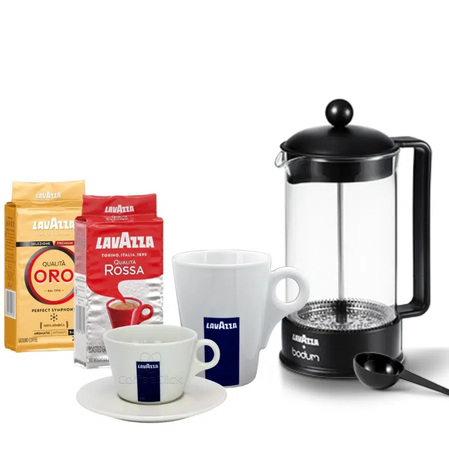 Lavazza x Bodum French Press Cafetiere Bundle CoffeeClick