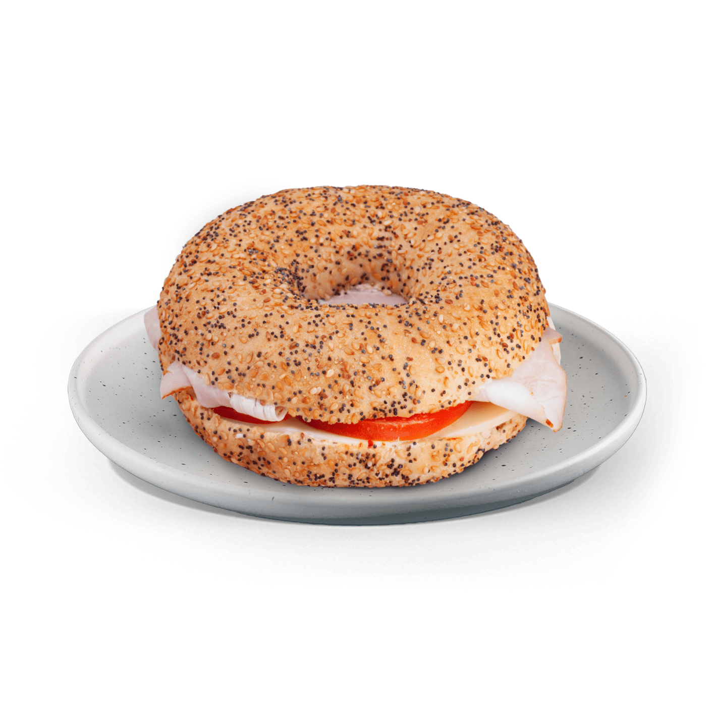 Bagel Προσούτο με mozzarella, herbsmayo σως, σκληρό τυρί & ντομάτα