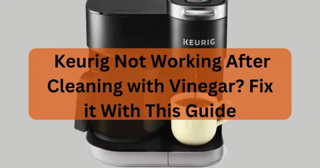 Keurig Not Working After Cleaning with Vinegar? Fix it With This Guide