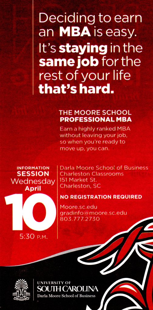 University of South Carolina Mastering the Art of Living