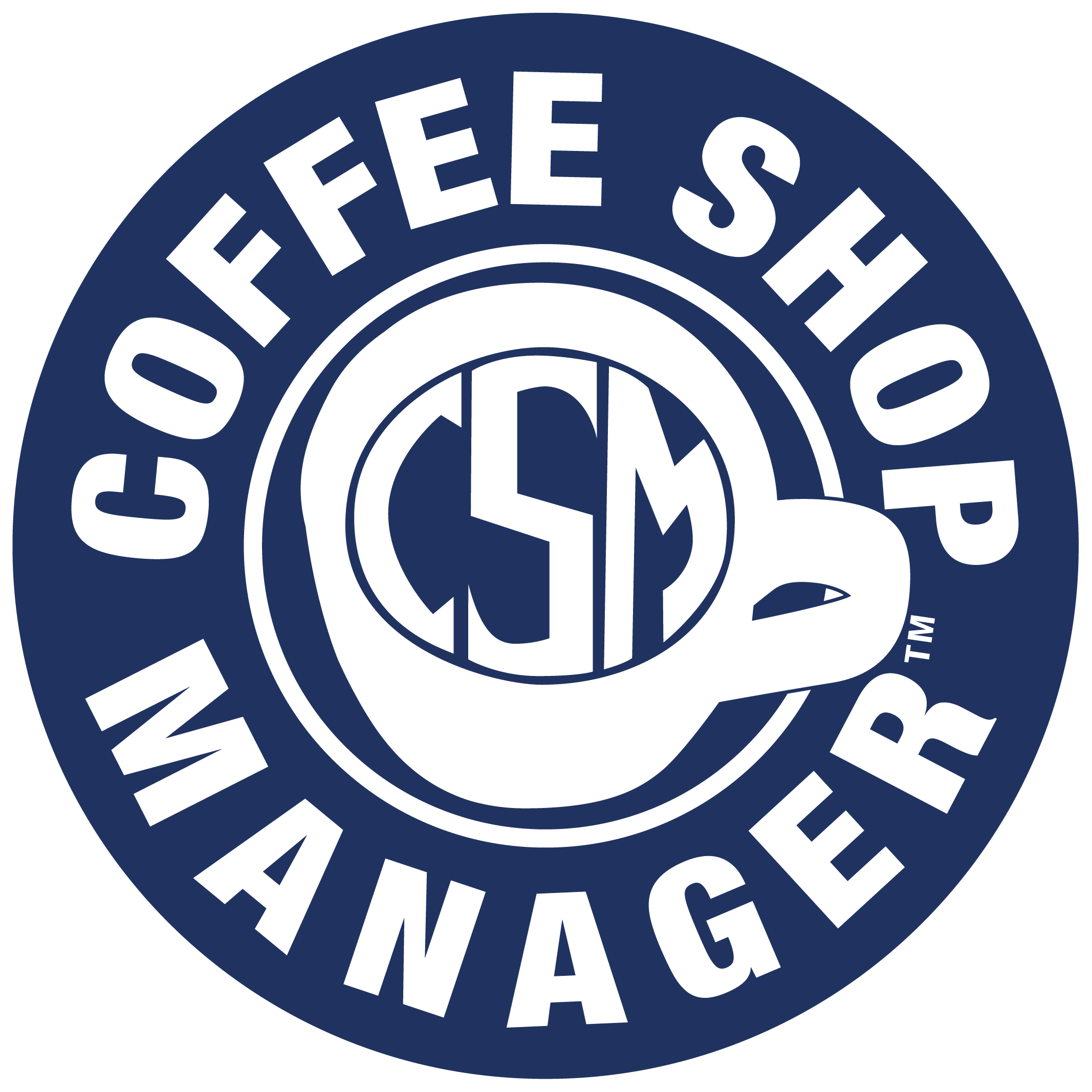 CSM Logo Transparent Coffee Shop Manager