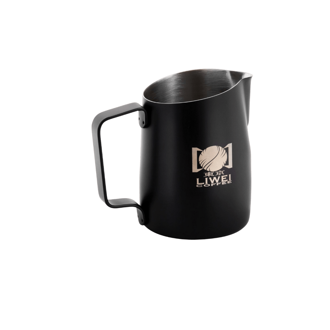 WPM Liwei Milk Pitcher 450ml Round SpoutBlack Coffee Souq