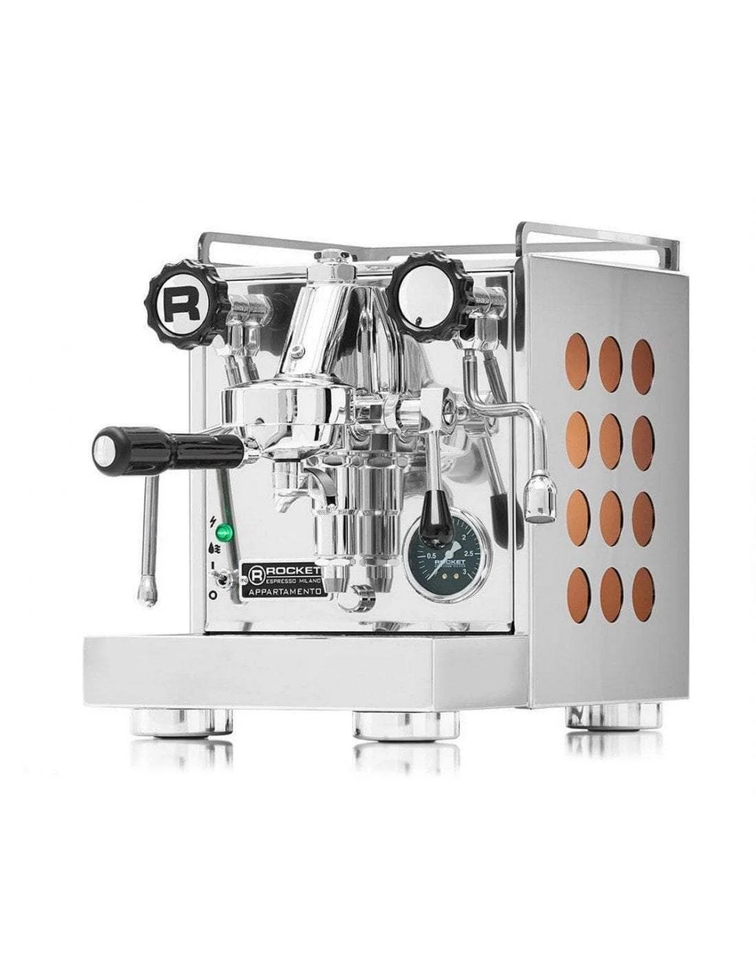 Rocket Espresso Appartamento Espresso Machine Rose Gold Panels