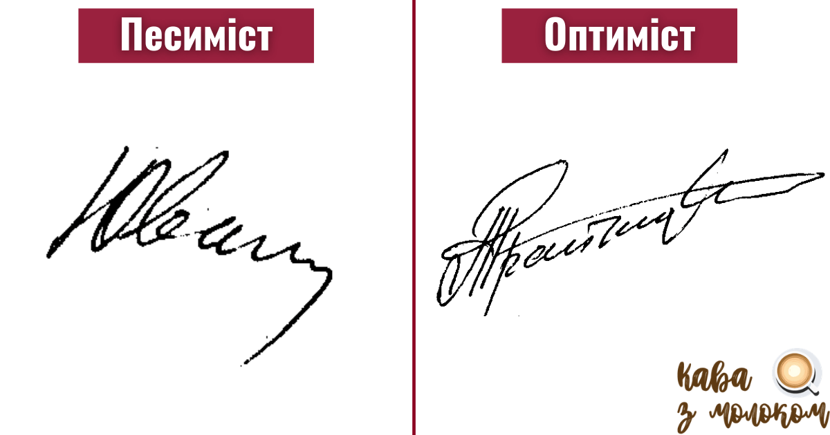 Покажи мені свій підпис і я скажу, хто ти! Кава з молоком