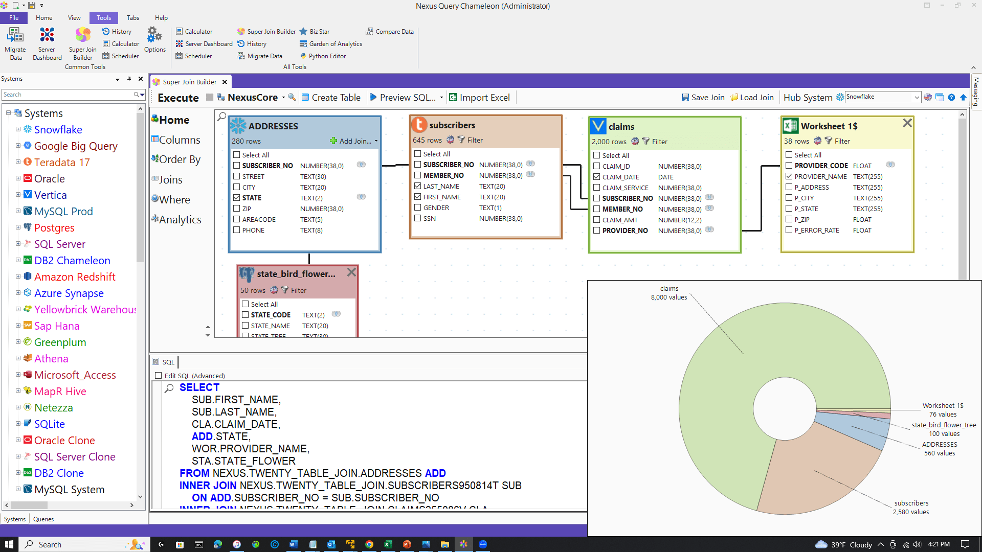 How to use the Amazing Nexus Super Join Builder for Federated Queries