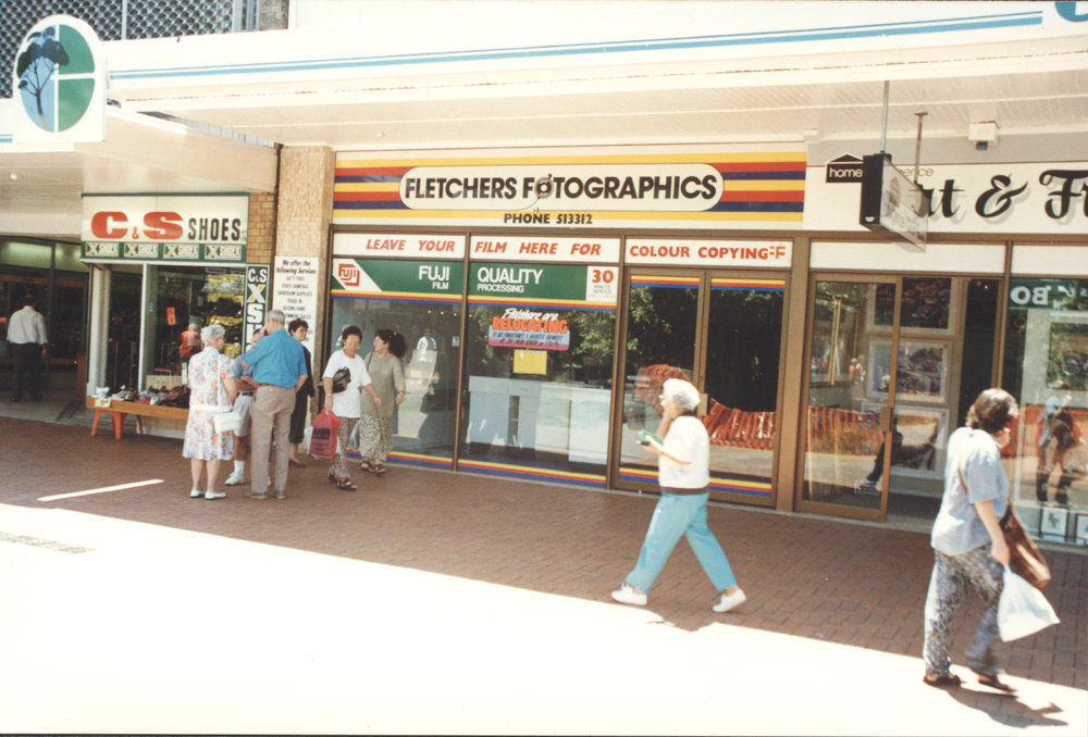 Fletchers Fotographics at the City Centre Mall in Coffs Harbour, 1990s Coffs Collections