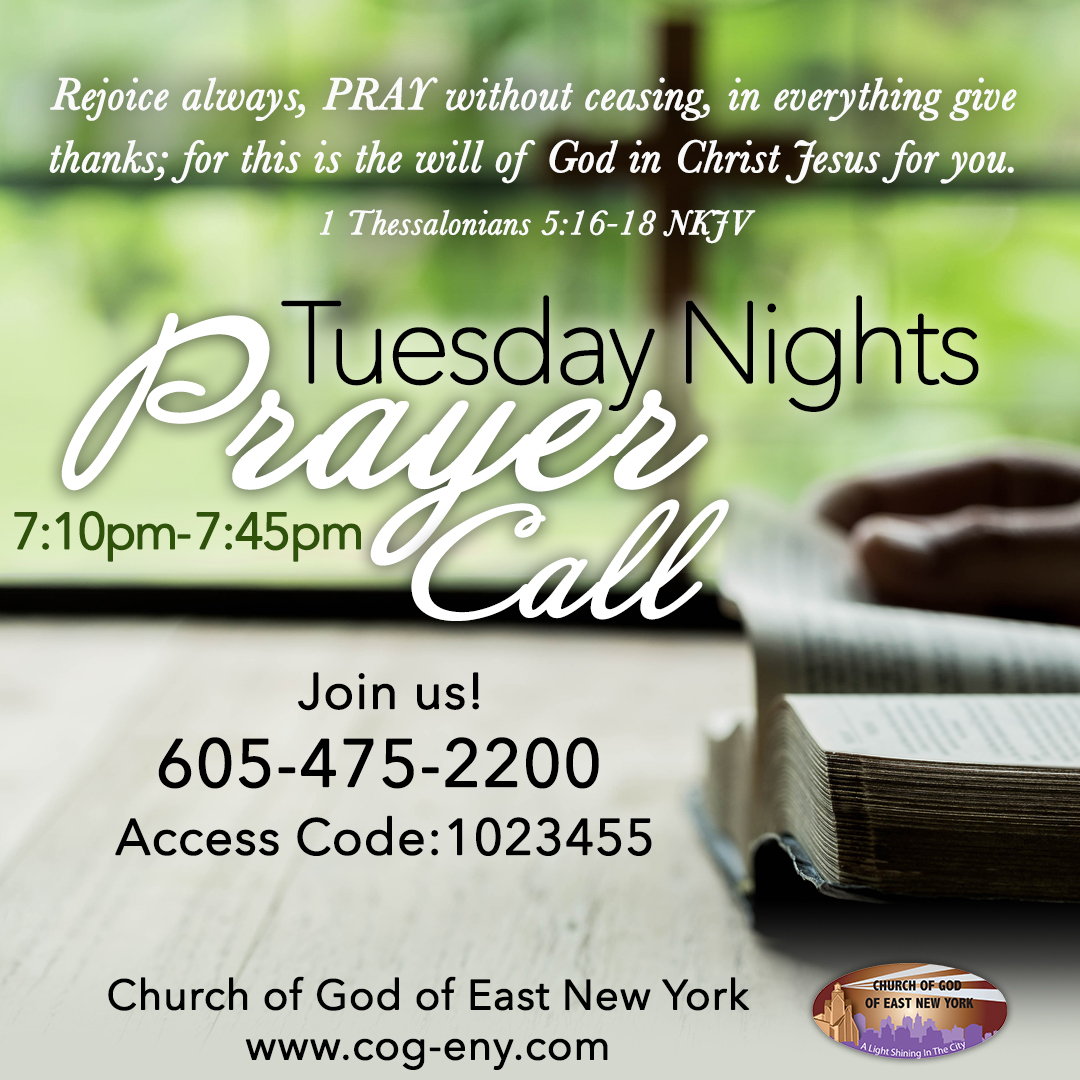 Tuesday Night Prayer Call COGENY