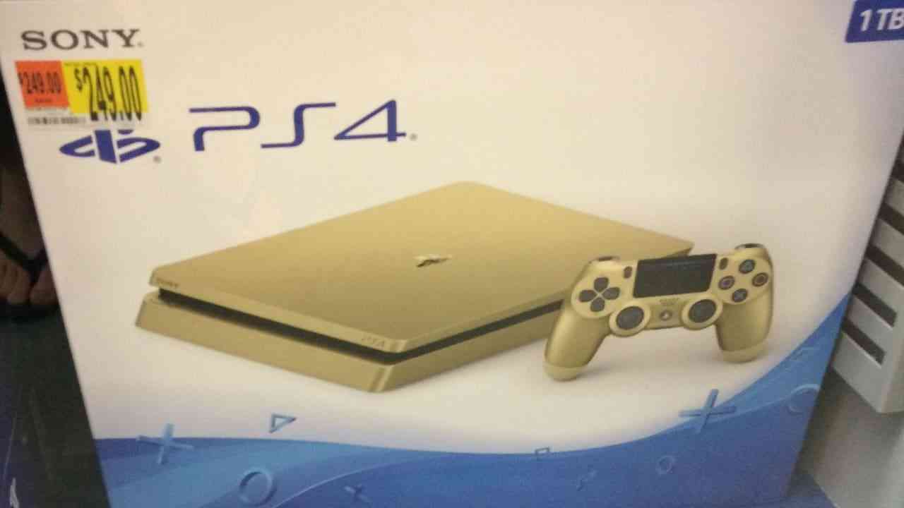 Golden PlayStation 4 Displayed at Walmart before Sony's Reveal