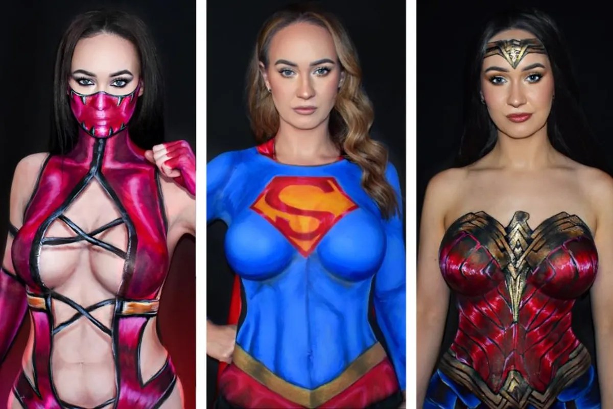 Marina Eloise Stunning Body Paint Cosplay Videos Are a Must-Watch