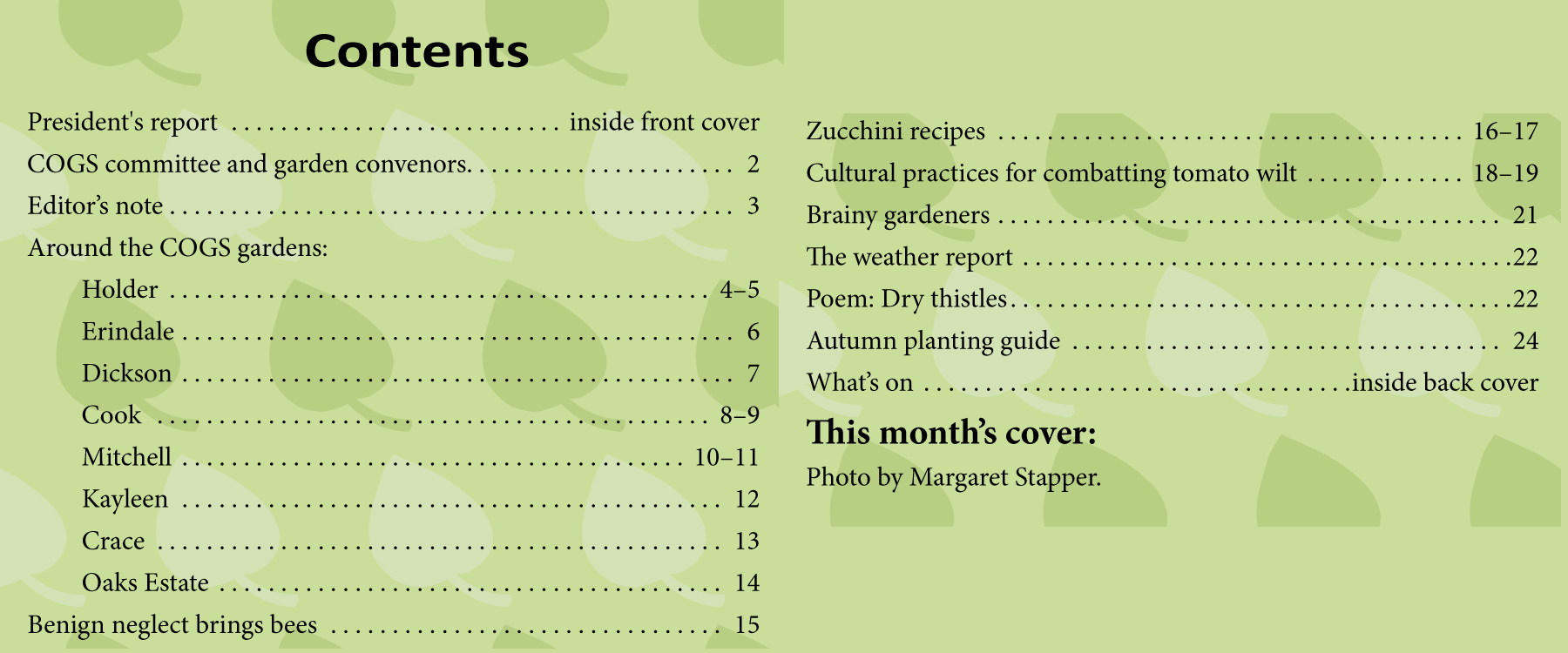 Vol 27 No 1 Issue 102 (Autumn 2019) COGS