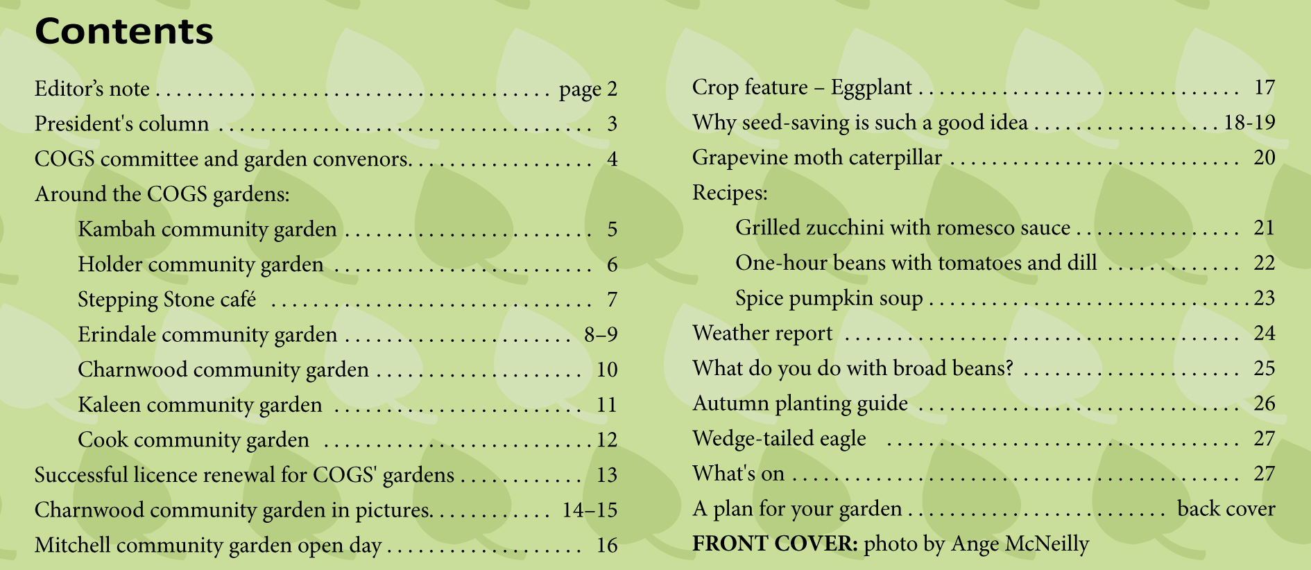 Vol 29 No 1 Issue 110 (Autumn 2021) COGS