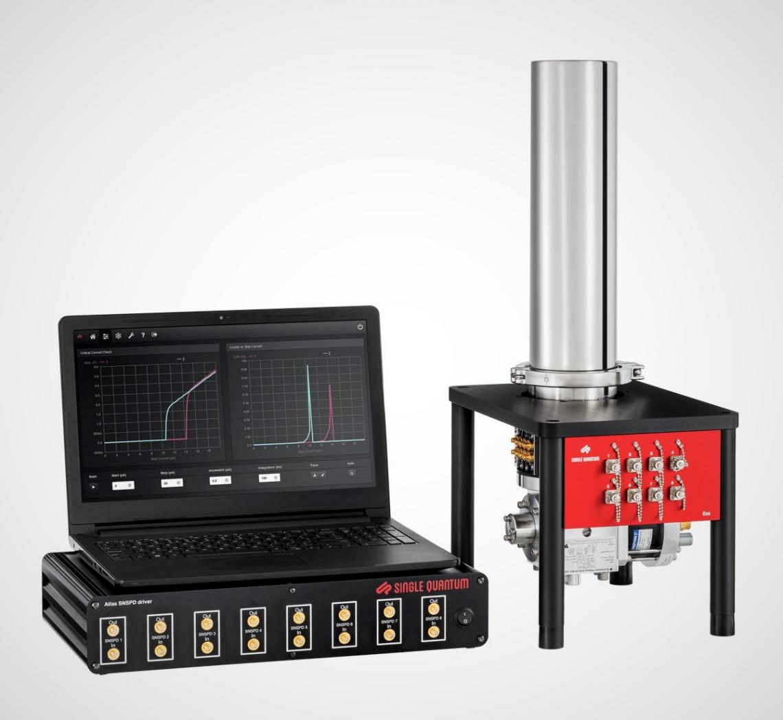 Single Quantum Eos Multichannel SNSPD Closedcycle system Coherent