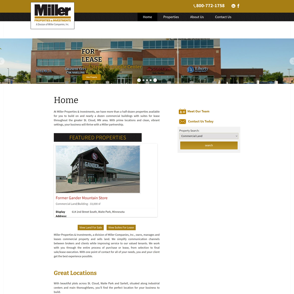 Miller Properties & Investments Cohlab Digital Marketing