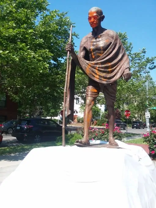 CoHNA Condemns Vandalism of Mahatma Gandhi's Iconic Statue in