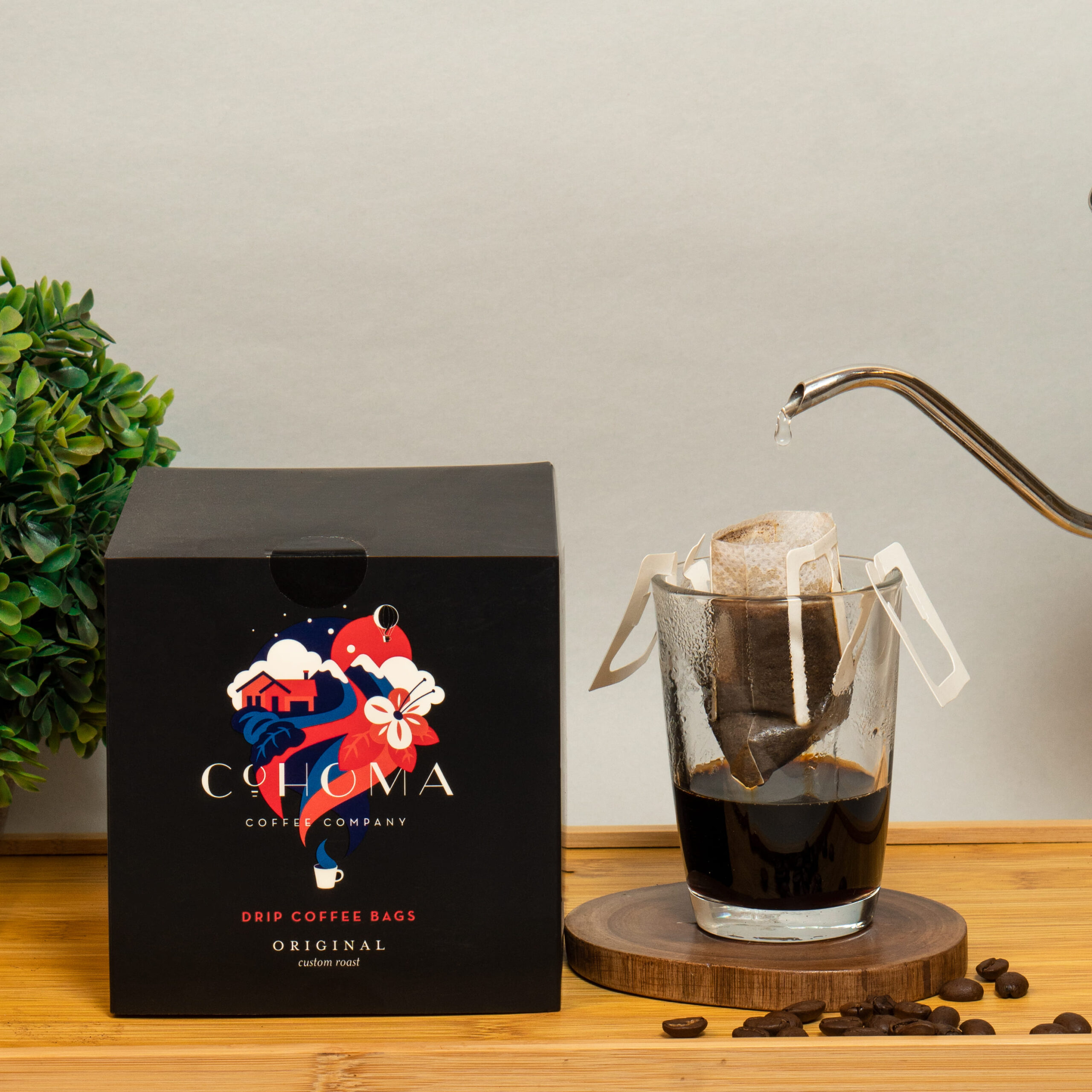 Great Coffee Bag Original Custom Roast Cohoma Coffee