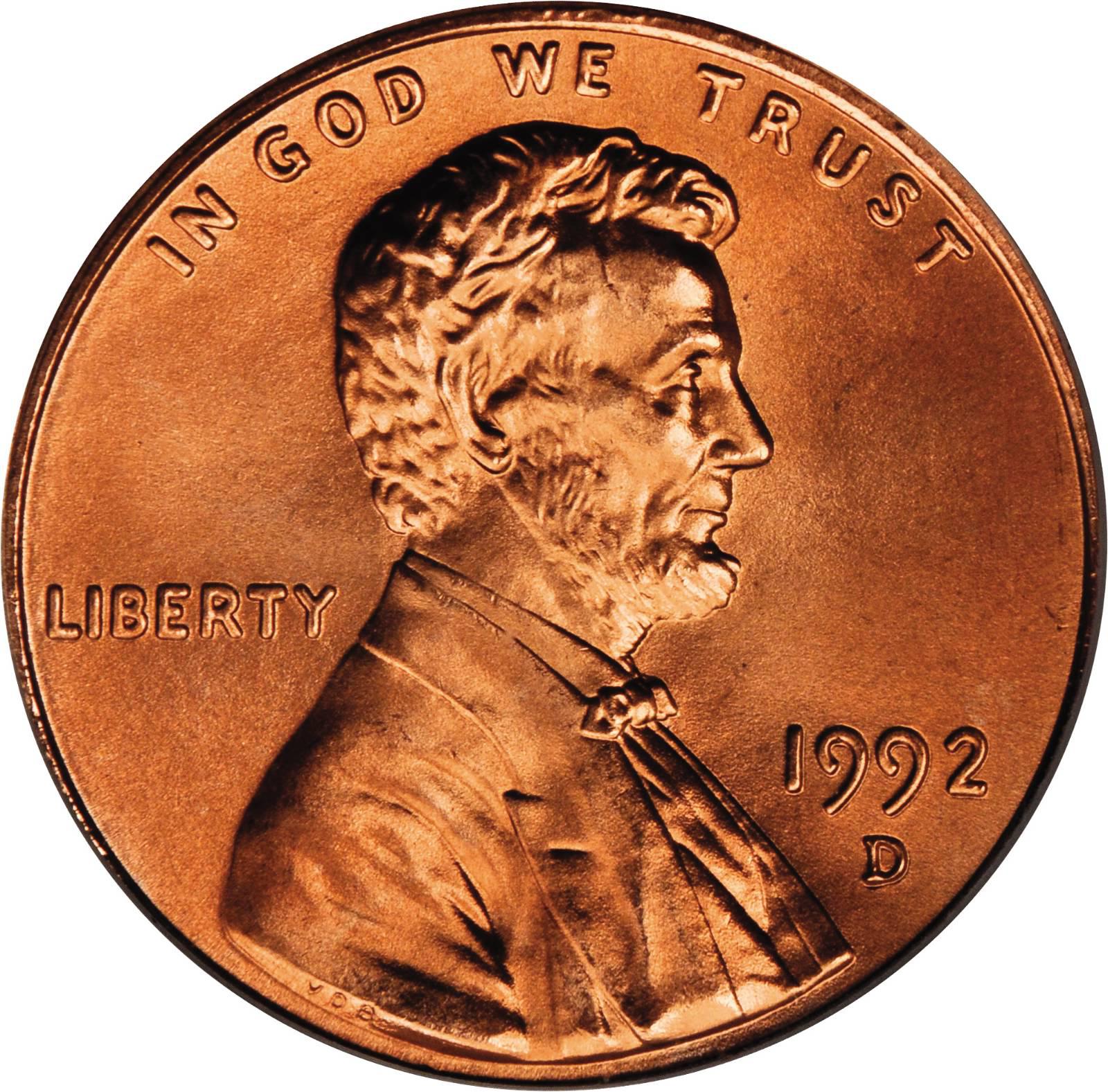 Value of 1992D Lincoln Cents We Appraise Modern Coins