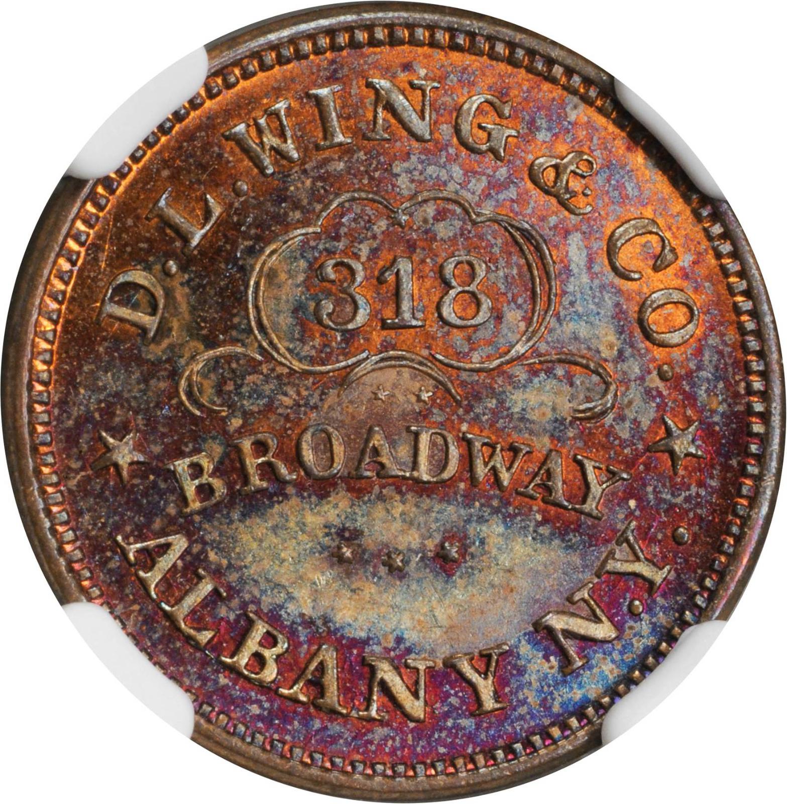 1861 D.L. Wing & Co. Token Auction, Appraise, Token Buyers