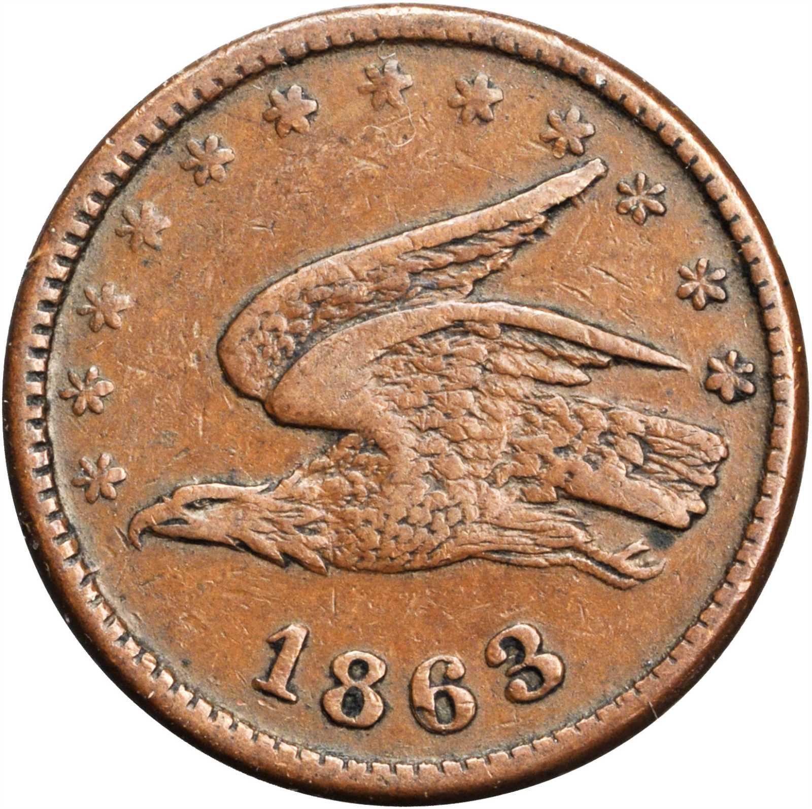 1863 John Eckhart Token Rare Token Appraisals & Buyer