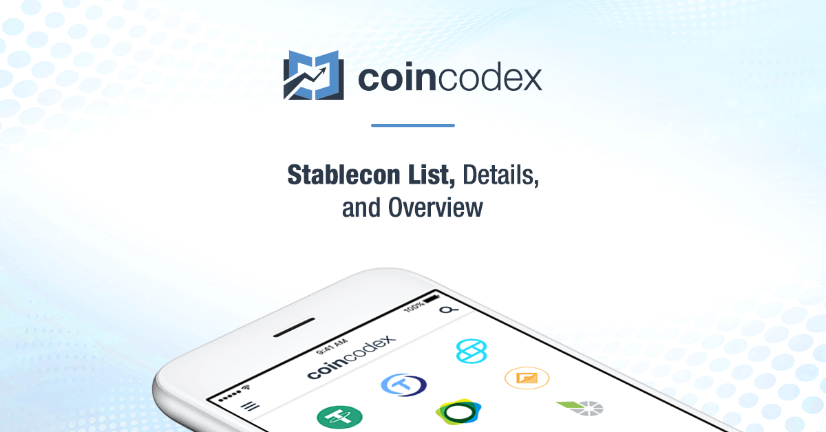 Stablecoins List, Information, and Overview CoinCodex
