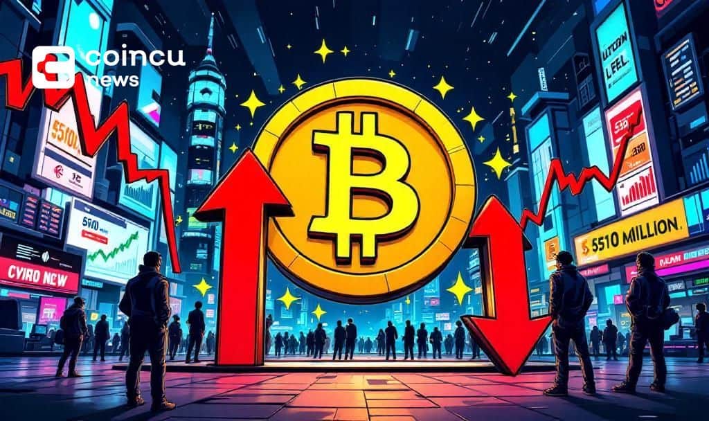 Bitcoin ETFs Experience $510 Million Net Outflow Amid Market Changes