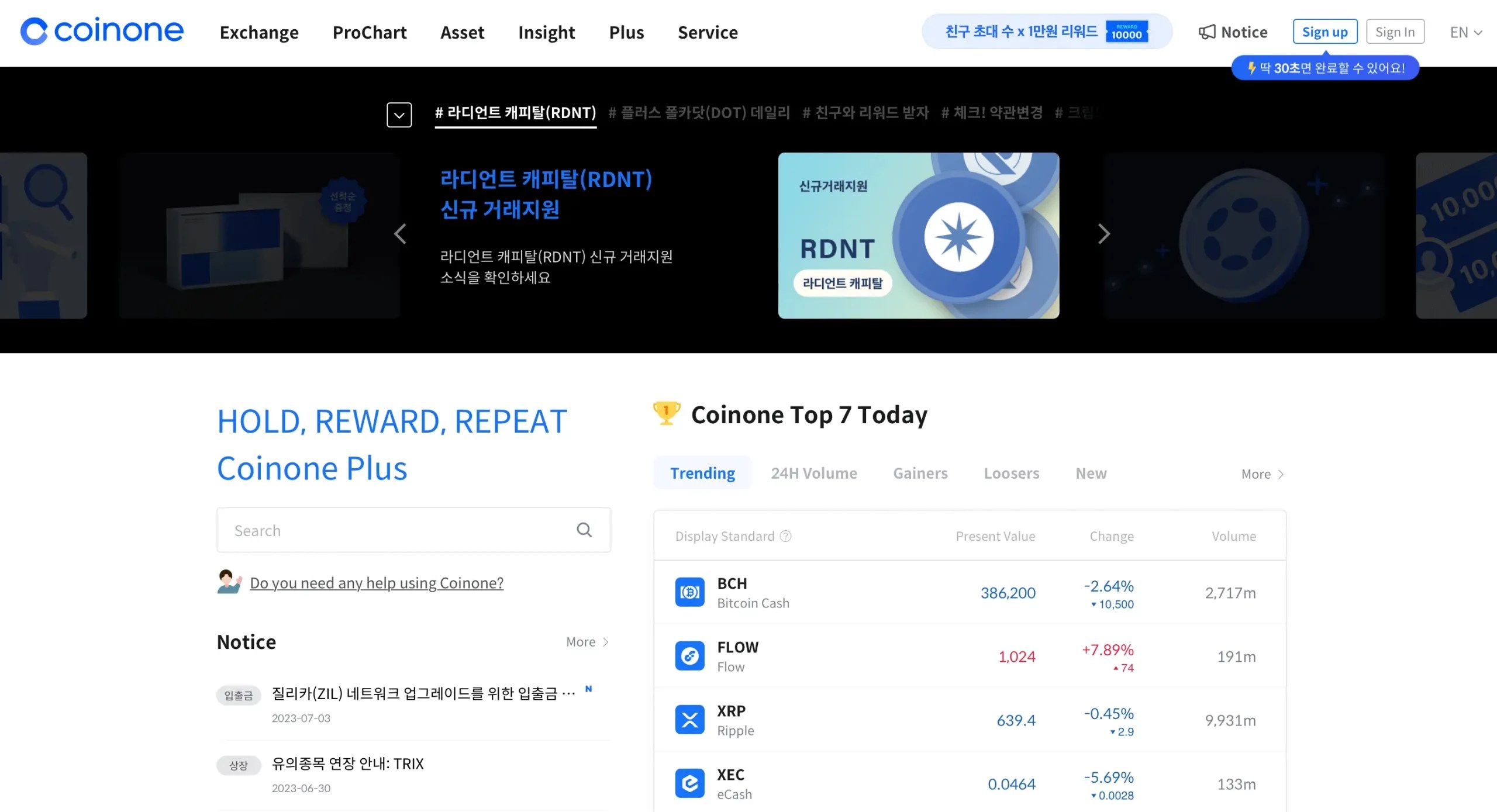 Coinone Margin Trading