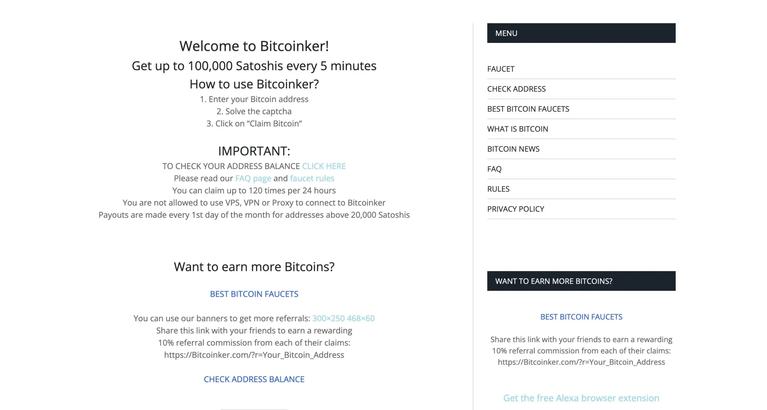 4. Bitcoinker Bitcoin Faucet