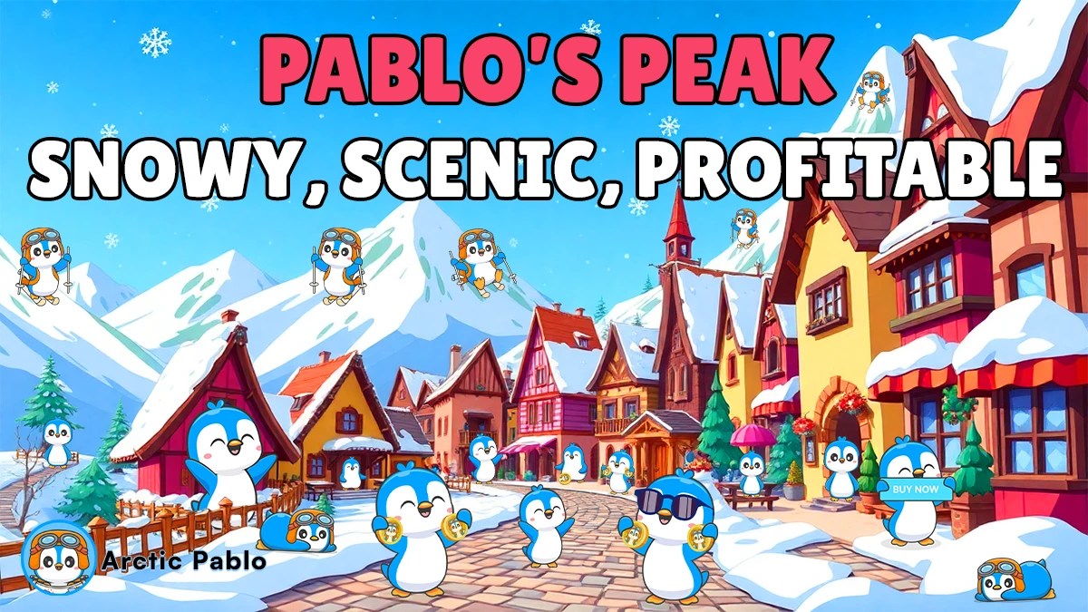 arctic pablo penguins village snow
