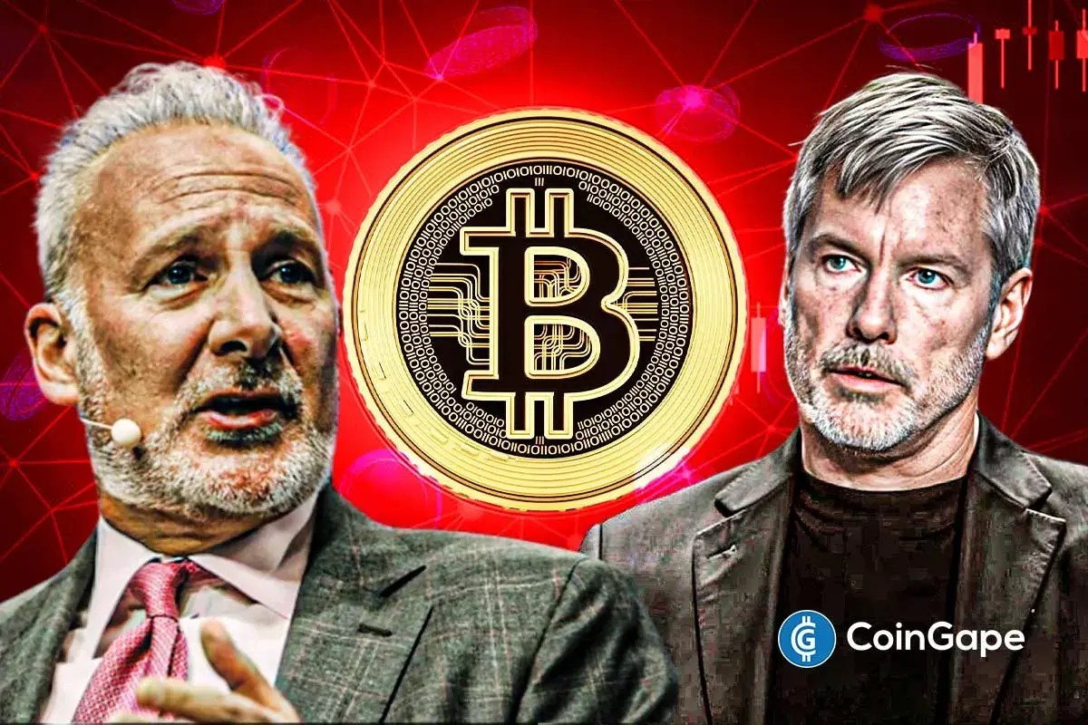 Peter Schiff Warns Bitcoin Could Keep Falling Even If Michael Saylor Buys More BTC