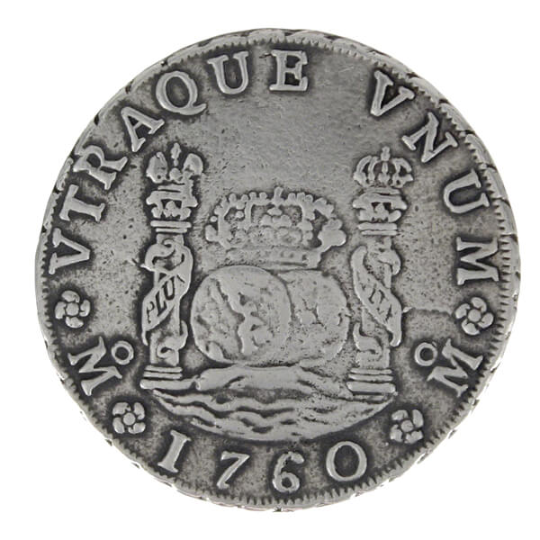 1760 Spanish Milled (Pillar) Dollar Replica