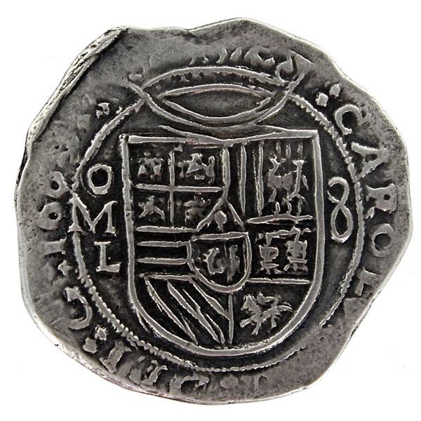 1681 Eight Reales Spanish Cob, Colonial Mexico Mint