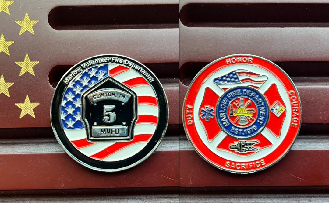 Custom Firefighter Challenge Coins Coins Customized