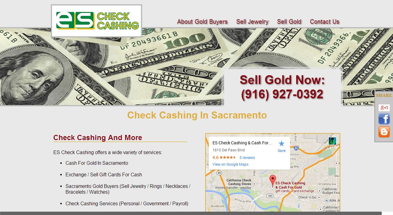 ES Check Cashing Sacramento, CA