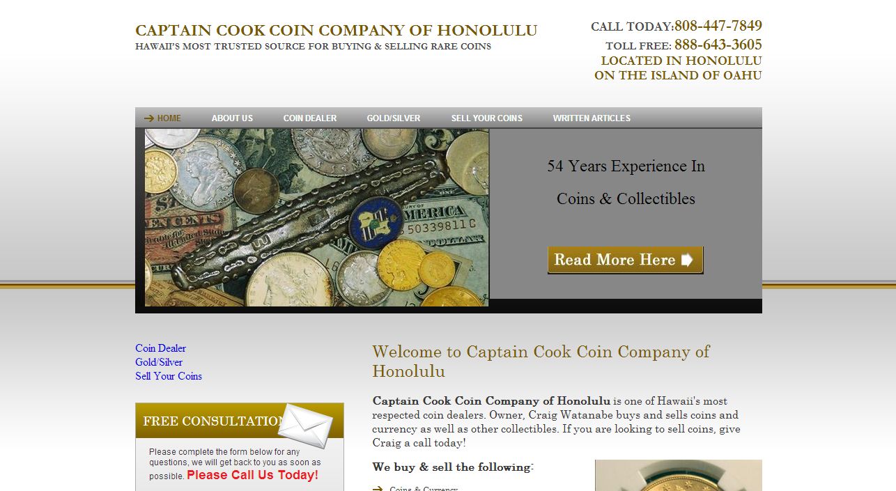 Captain Cook Coin Company of Honolulu, HI