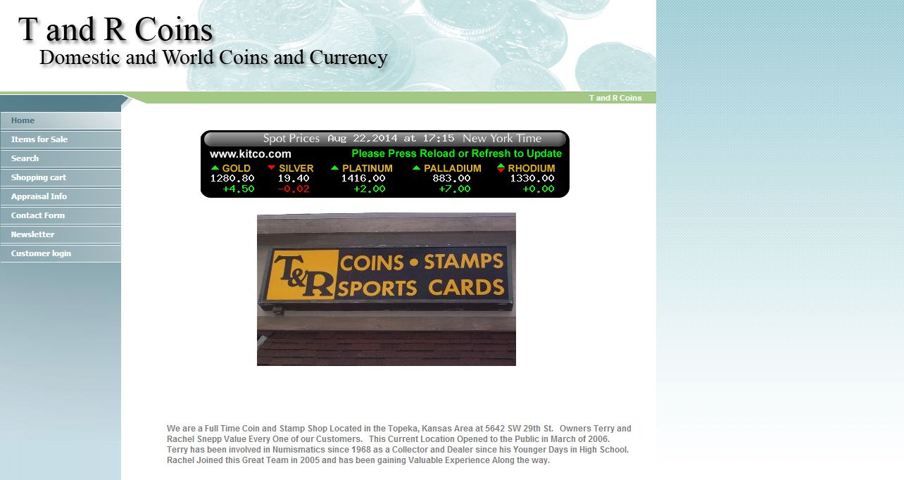 T & R Coins Topeka, KS