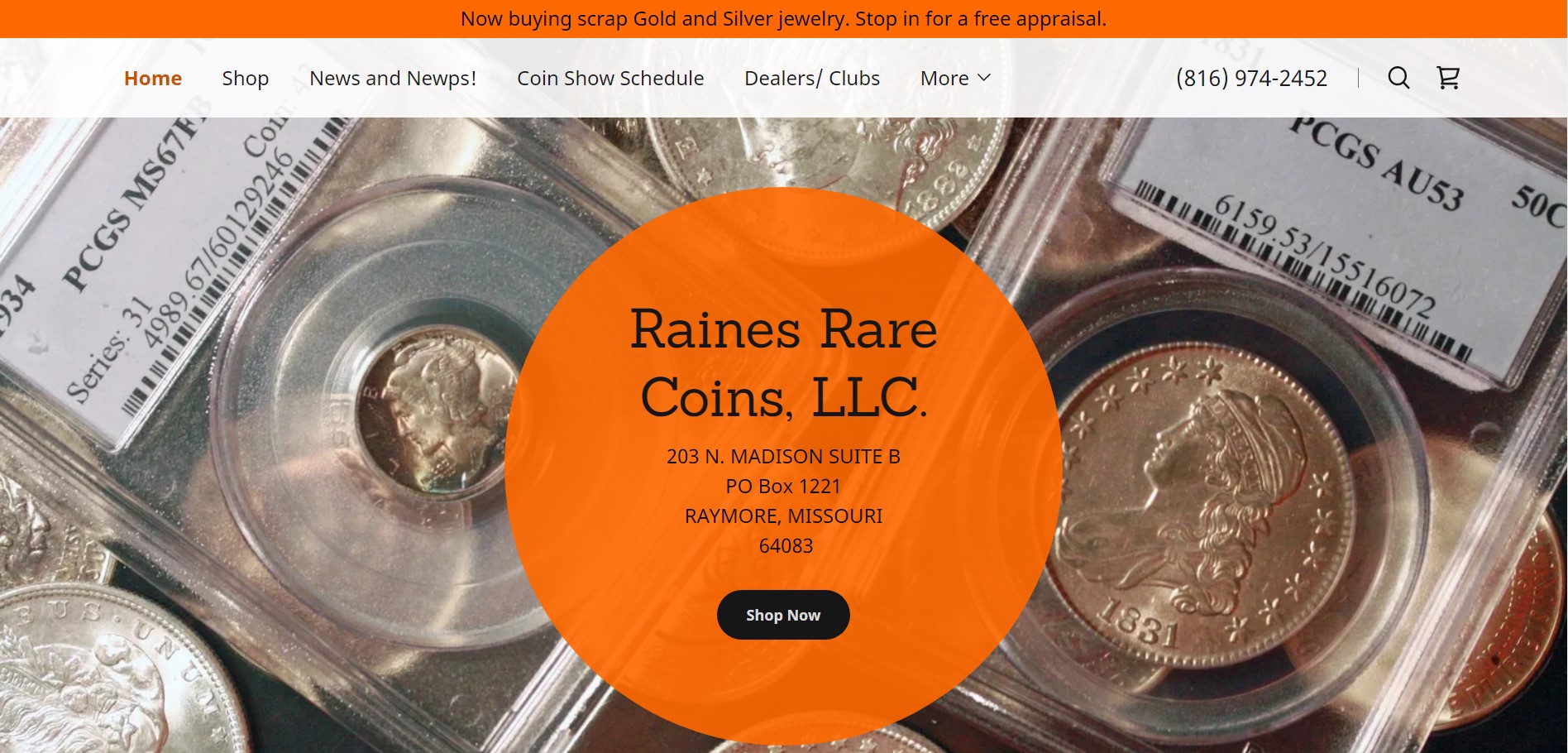 Raines Rare Coins Raymore, MO